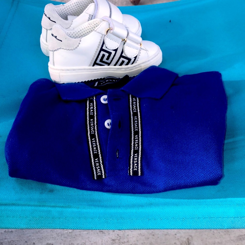 Versace shoes and short for a one year old